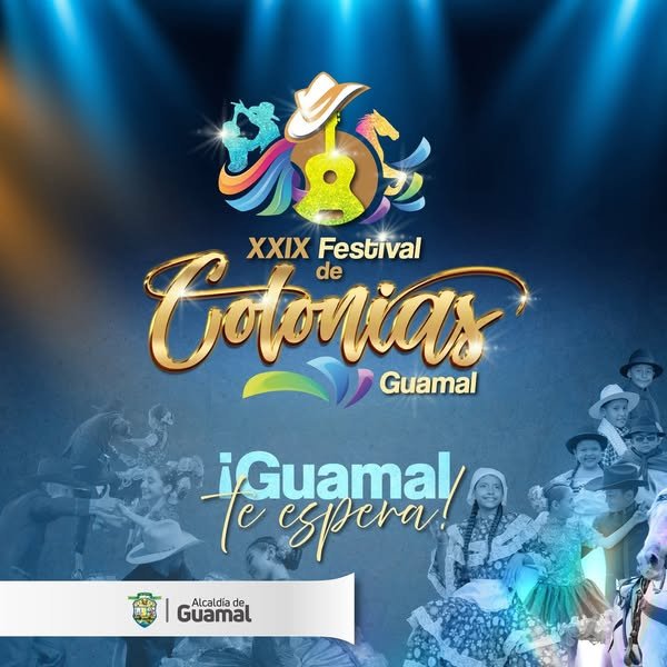 #programacionfestivalcolonias Gran programación del XXIX festival de colonias en Guamal Meta. #g...