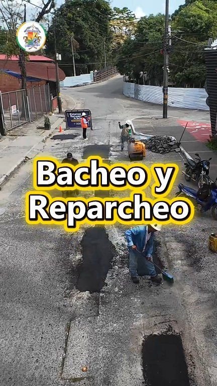 TRABAJAMOS POR VÍAS MÁS SEGURAS Continuamos con el reparcheo y bacheo de