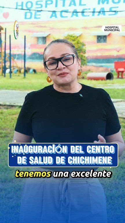 INAUGURACIÓN DEL CENTRO DE SALUD DE SAN ISIDRO DE CHICHIMENE La gerente