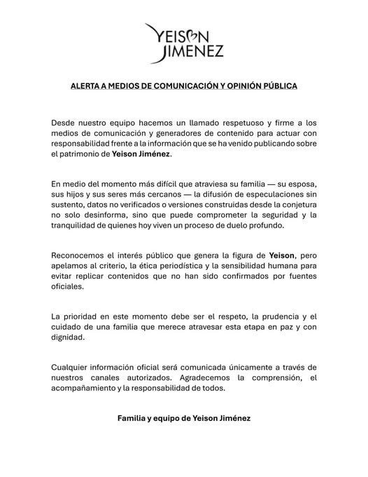 ALERTA A MEDIOS DE COMUNICACIÓN Y OPINIÓN PÚBLICA Desde nuestro equipo hacemos