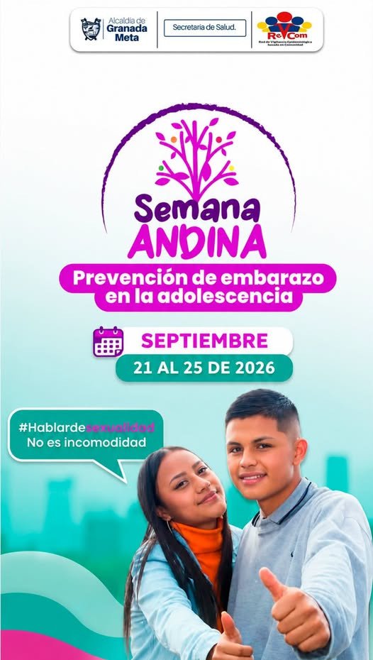 Semana Andina para la Prevención del Embarazo en la Adolescencia.🫶 Del 21
